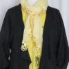 Yellow, lace-edge scarf - 1