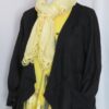 Yellow, lace-edge scarf - 2
