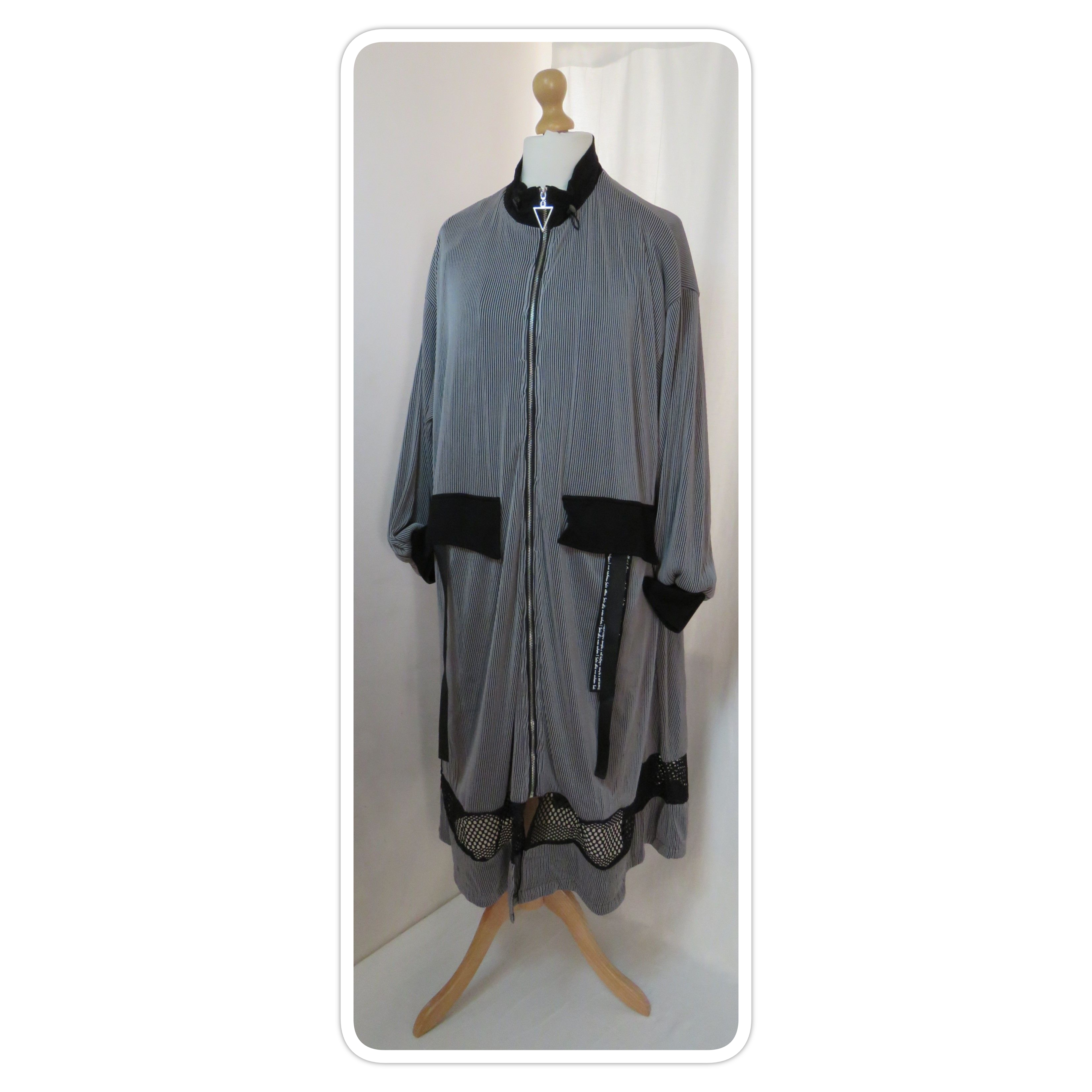 Neslay, grey, ribbed coat