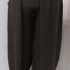 Brown, button-pocket pants - 10