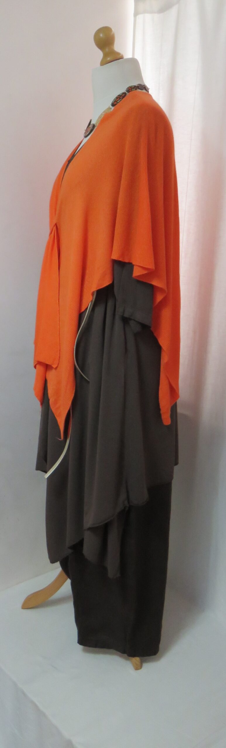 Brown, button-pocket pants - 13