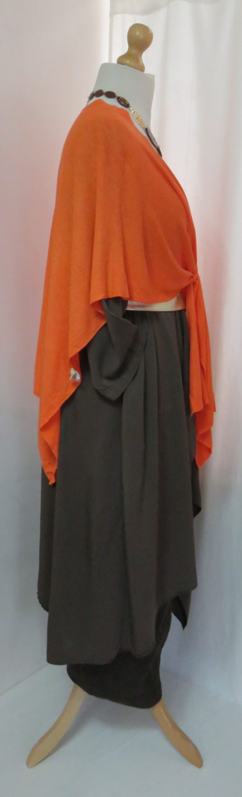 Brown, button-pocket pants - 15