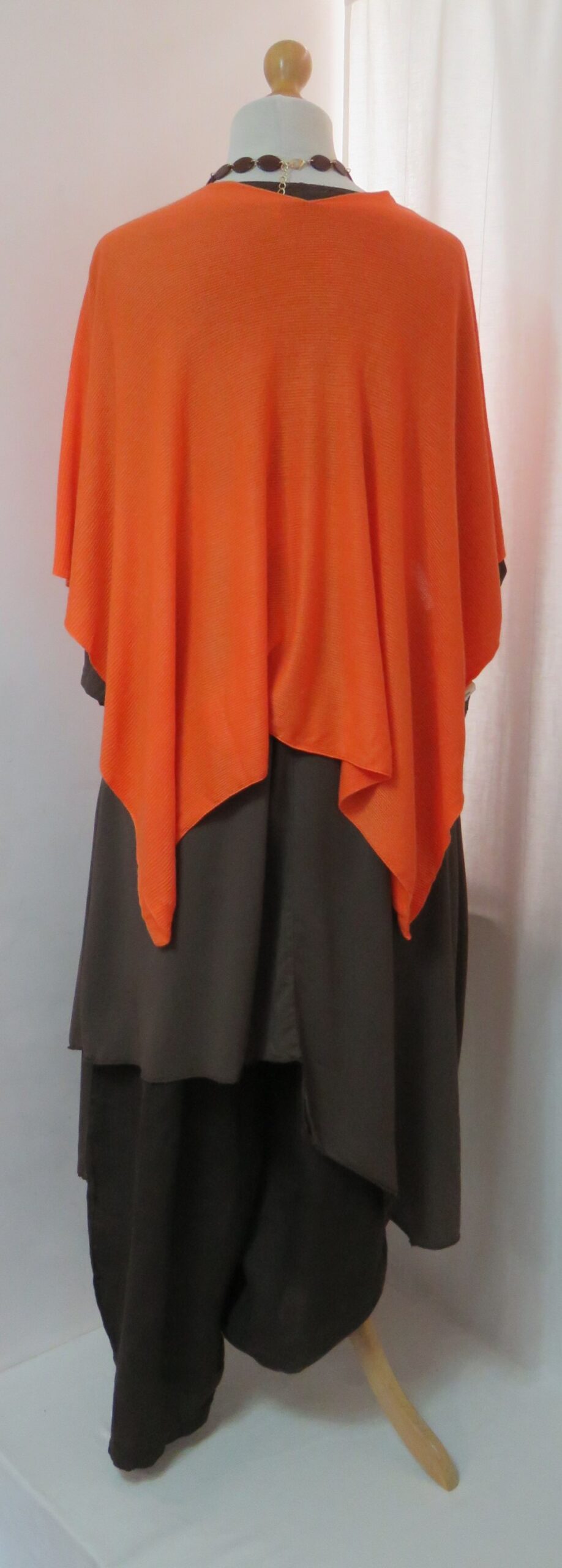 Brown, button-pocket pants - 16