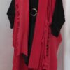 Red, fleece, ladder scarf - 19