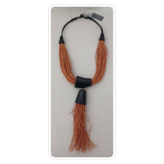 Ginger, sisal twine, multi-strand necklace