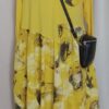 Yellow, patterned-skirt dress - 1