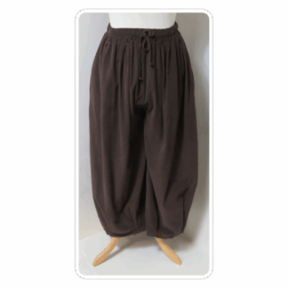 Brown, soft needlecord, baggy, balloon pants