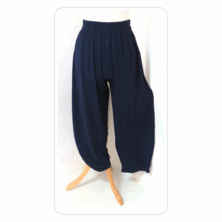 Lagenlook, navy blue, baggy, jersey harem pants by Cover Up