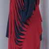 Dark red, ladder scarf - 13