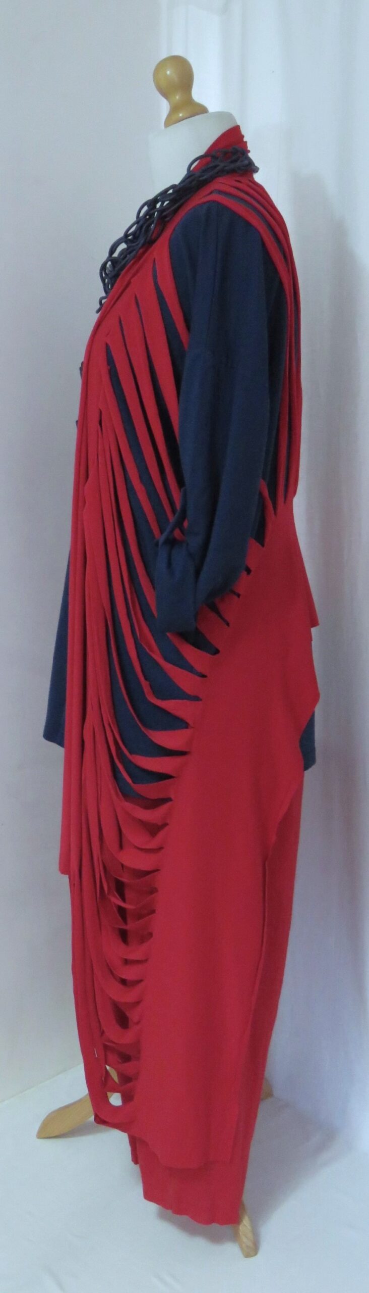Dark red, ladder scarf - 13