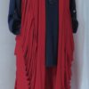 Dark red, ladder scarf - 14