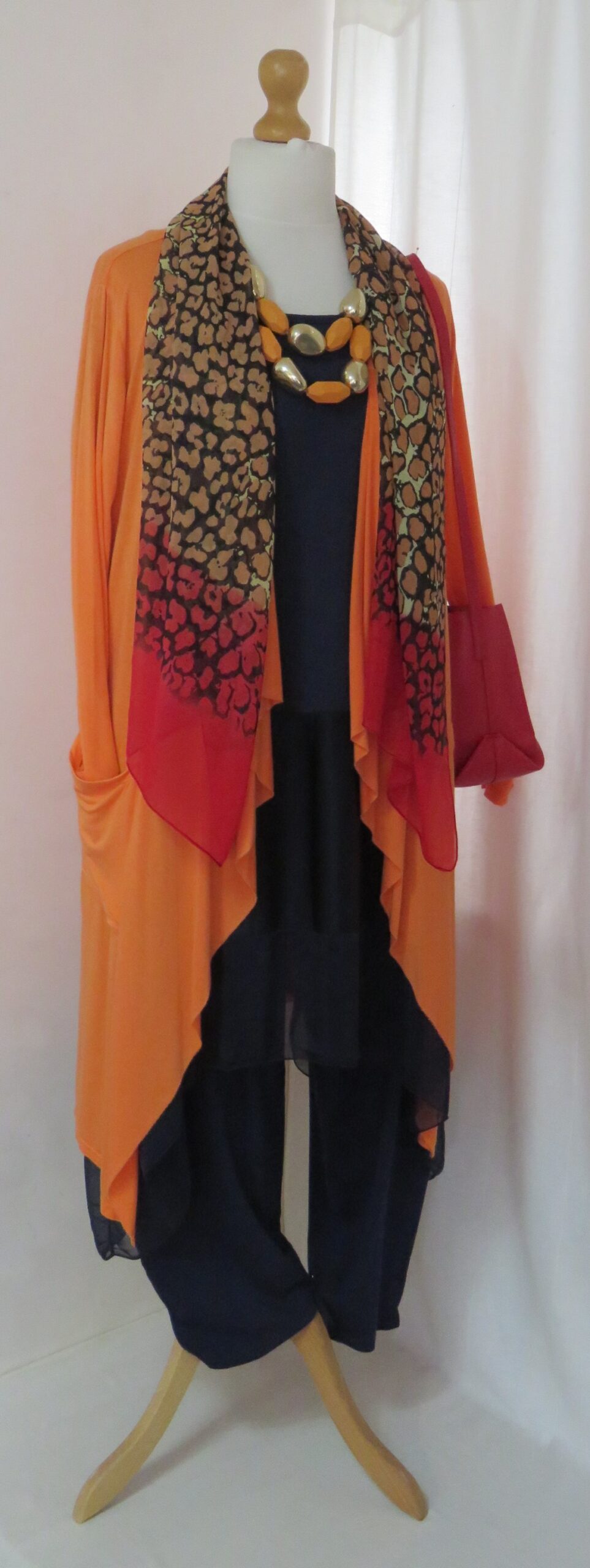 Orange cardigan - 12