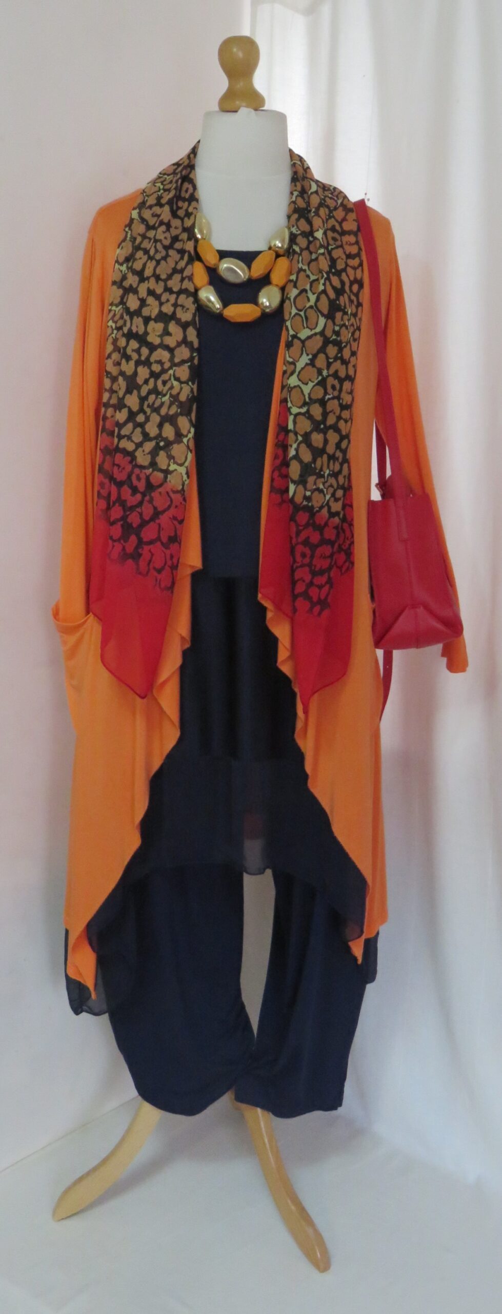 Orange cardigan - 9