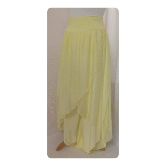 The Lydia, silk, layered, harem pants/culottes - Lemon