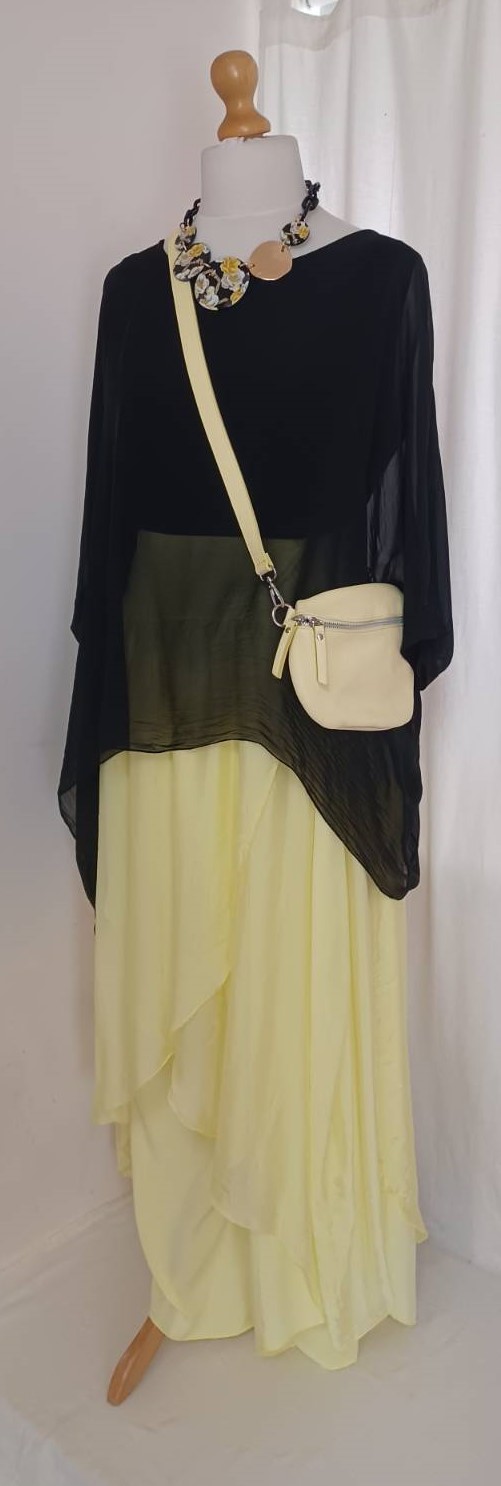 Lemon, silk, harem pants - 11