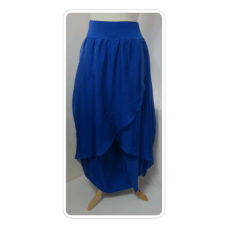 The Lydia, silk, layered, harem pants/culottes - Royal blue