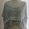 Silver grey, lace overtop - 1