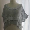Silver grey, lace overtop - 2