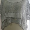 Silver grey, lace overtop - 3