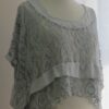 Silver grey, lace overtop - 6