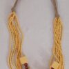 Yellow, wooden necklace - 1