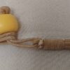 Yellow, wooden necklace - 11