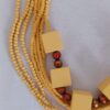 Yellow, wooden necklace - 2