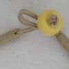 Yellow, wooden necklace - 3