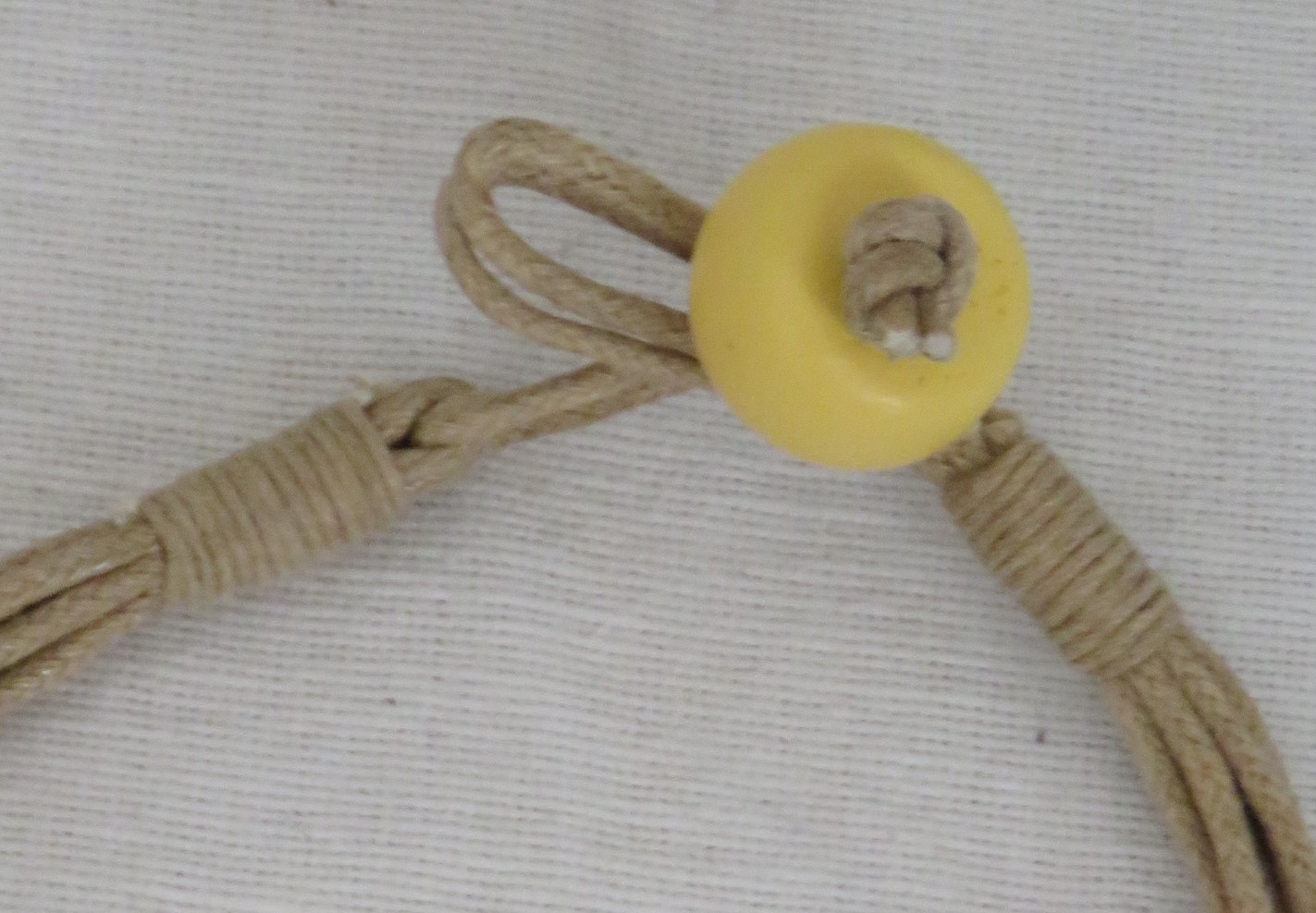 Yellow, wooden necklace - 3