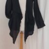 Black, linen jacket - 1