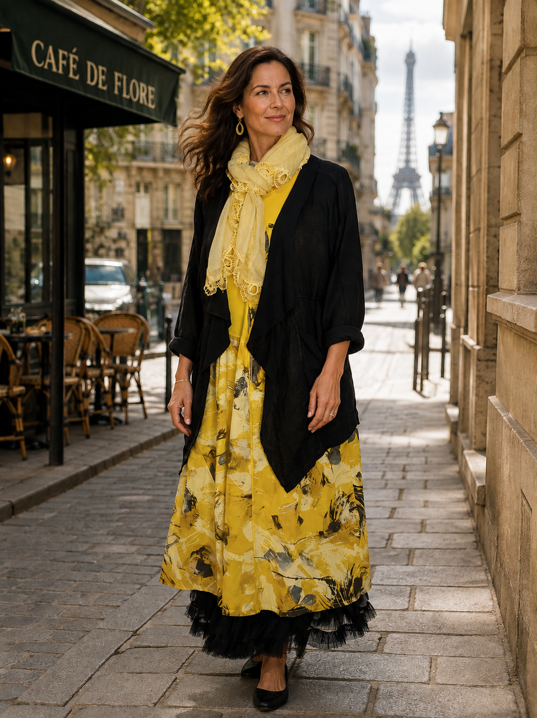 Black, linen jacket - 23