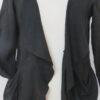 Black, linen jacket - 3