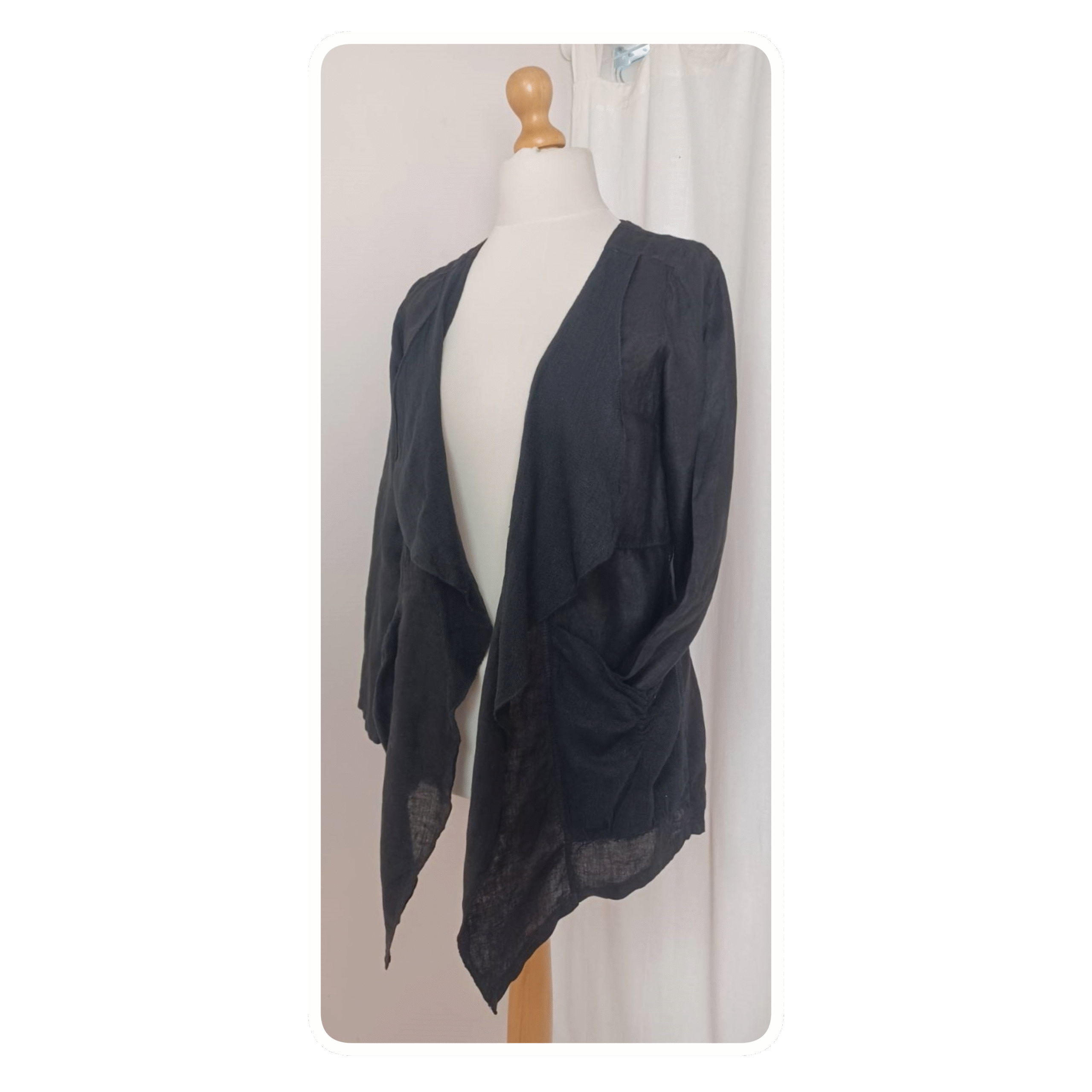 Black, linen jacket